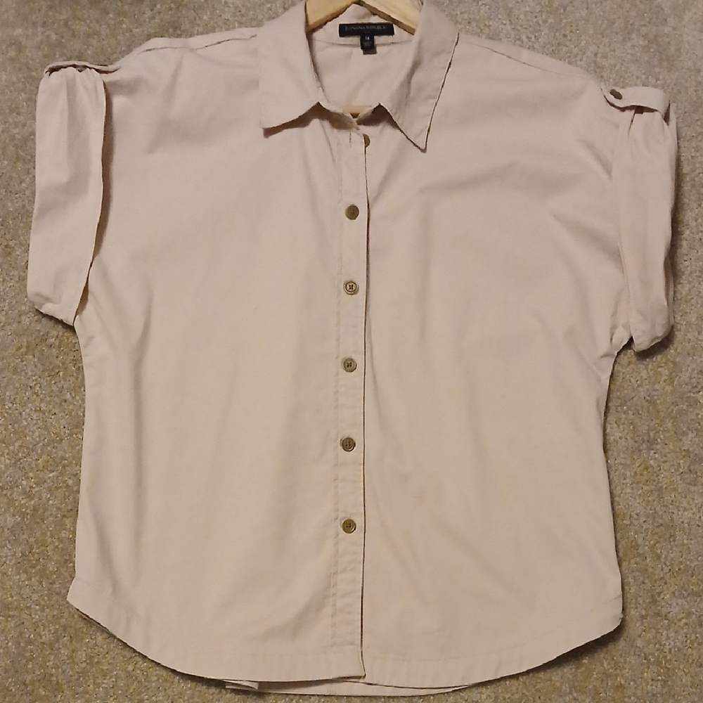 Banana Republic Light Tan Button-Down Shirt